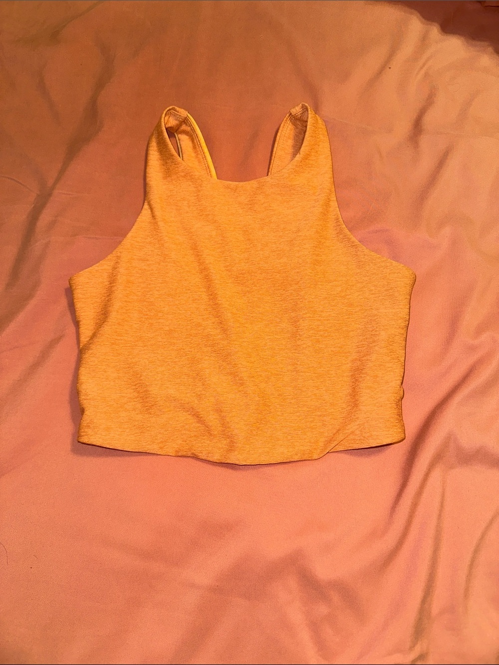 Yellow Women’s Cropped Tank Top